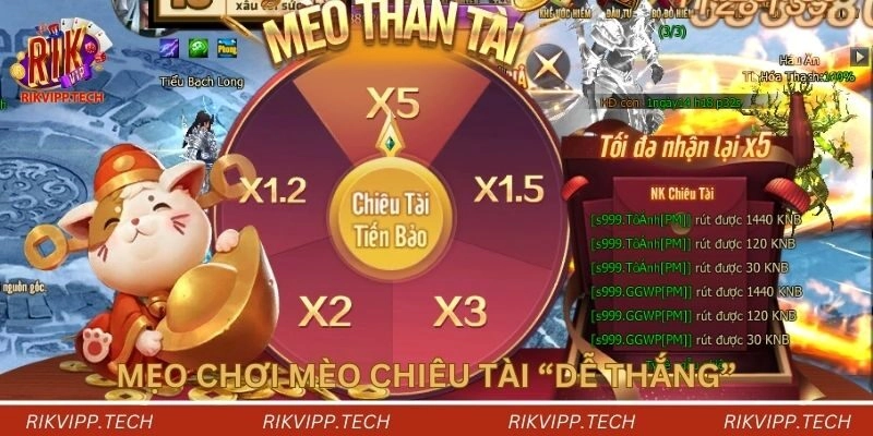 Mẹo chơi mèo chiêu tài “dễ thắng” từ chuyên gia Rikvip